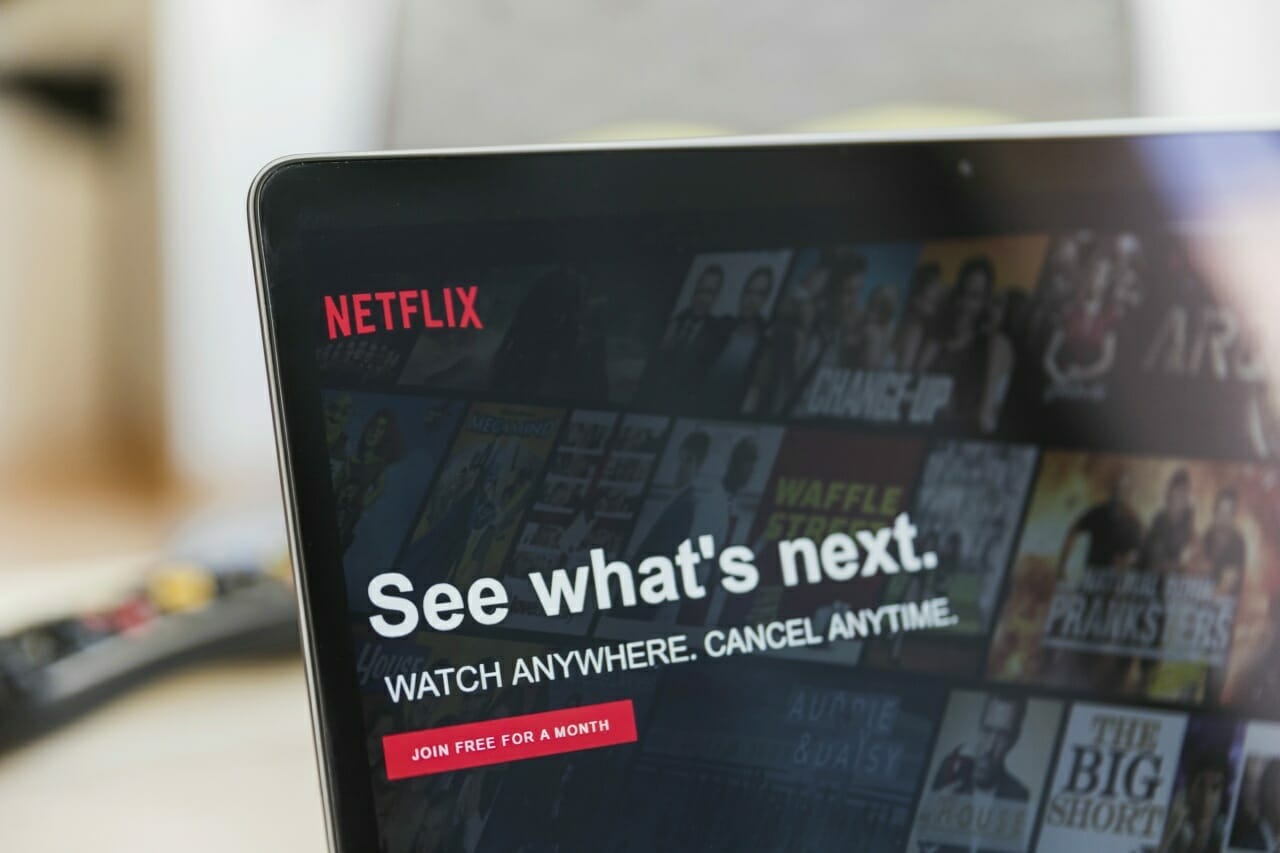 modern-device-with-netflix-app