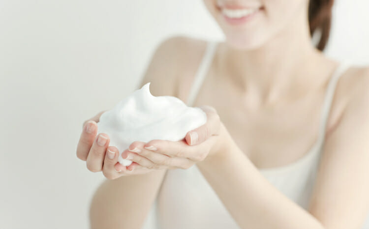 Face wash bubble image